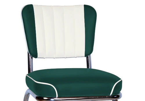 Two Tone Channel Back Diner Restaurant Chair