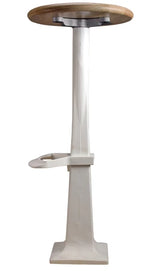 Lucky Wood Seat Bolt Down Soda Fountain Counter Stools
