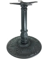 24" Round Victorian Ornate Cast Iron Table Base