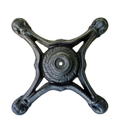 24" x 24" Ornate Crossfoot Cast Iron Table Base