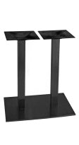 16" x 28" Flat Steel Square Plate Two Column Table Base