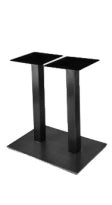16" x 28" Flat Steel Square Plate Two Column Table Base