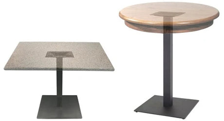 Square Table Square Base Square Table Bases | Commercial Table Bases – Petersen Furniture