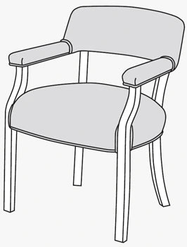 Upholstered Guest Armchair