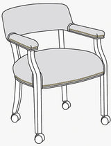 Upholstered Guest Armchair