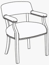 Upholstered Guest Armchair
