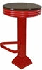Western Style Drug Store Upholstered or Wood Seat Counter Stools