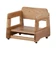 Oak Restaurant Childrens Oak Booster Seat Side View