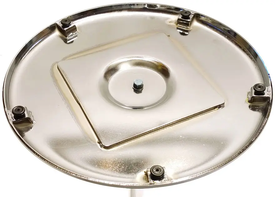Chrome Table Base Underside View Detail