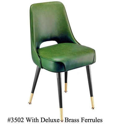 Plain Open Back Upholstered Club Chair 3502 Deluxe Ferrules