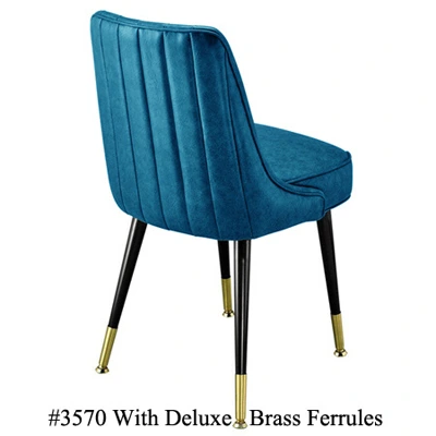 Channel Back Upholstered Club Chair 3570 Deluxe Ferrules