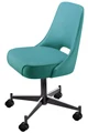 #3602 Plain Open Back Club Chair With Casters