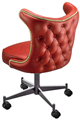 Texas Cowboy Club Chair With Casters