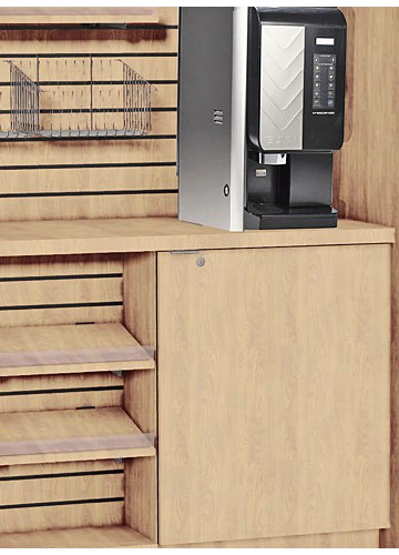 In Line, Free Standing Style, Micro Market Coffee Merchandiser Detail