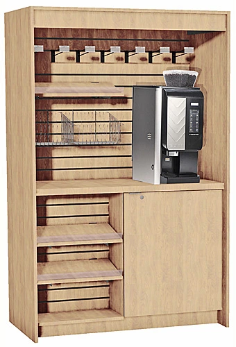 In Line, Free Standing Style, Micro Market Coffee Merchandiser Cabinet