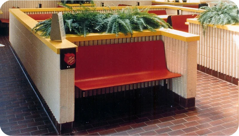 Economy Laminated Plastic Contoured Restaurant Booths