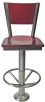 Bolt Down Counter Stool with Wood Backrest