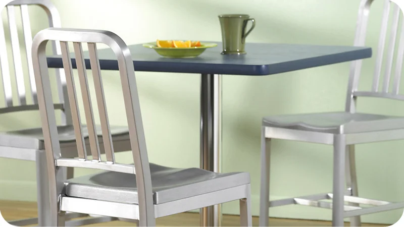 DecoDina Aluminum Restaurant Chairs Installation