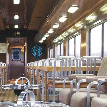 Decodina Aluminum Deco Chair With Upholstered Seat Budd Railcar Installation