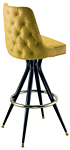 Diamond Tufted Upholstered Barstool