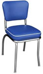 QUICKSHIP Deluxe Diner Chair Blue Vinyl