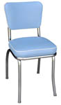 QUICKSHIP Deluxe Diner Chair Bristol Blue Vinyl