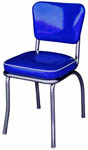 QUICKSHIP Deluxe Diner Chair Zodiac Blue Glitter Vinyl