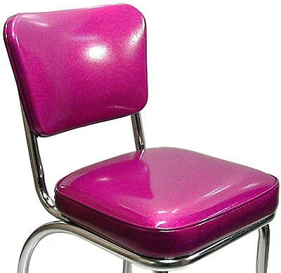 Deluxe Diner Restaurant Chair Fuscia Glitter Vinyl