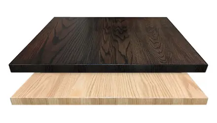 Drop Edge Wood Restaurant Tables Square