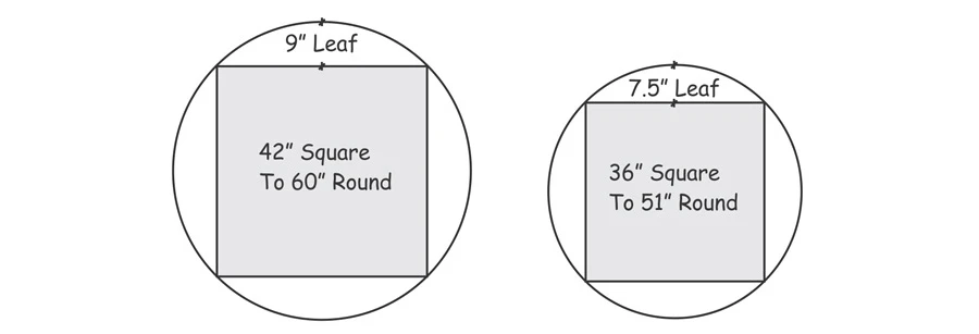 Wood Veneer Drop Leaf Restaurant Table Sizes