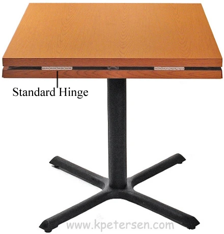 Dropleaf Table with Chrome Hinges
