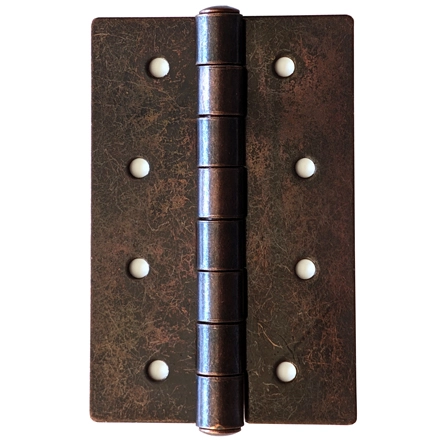 Dropleaf Table Underside Detail and Antiqued Copper Hinge Finish Option Detail