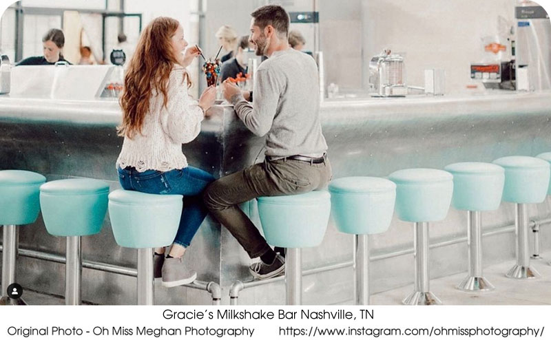 Drum Seat Bolt Down Counter Stool Milk Shake Bar Installation