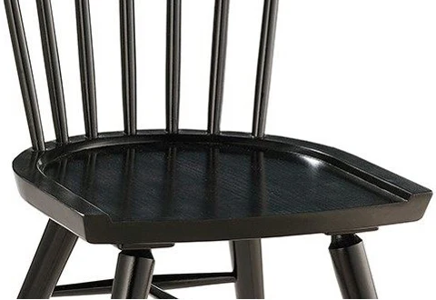 Early American, Windsor Shaker Style Wood Restaurant Chair Wood Seat Detail