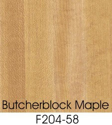 Butcherblock Maple Plastic Laminate Selection