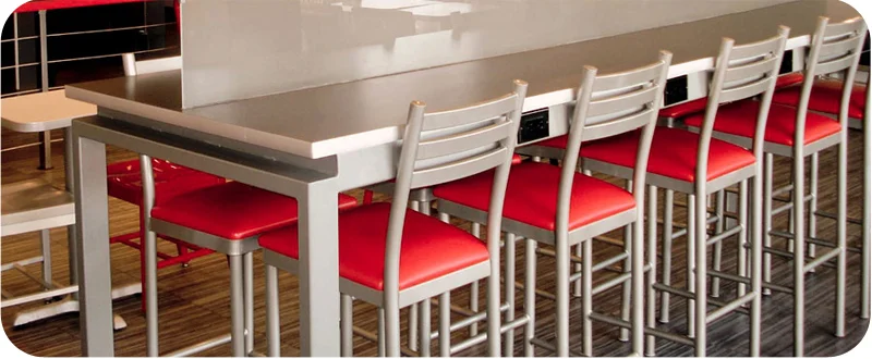 Ferro Steel Bar Stools Upholstered Seat Installation