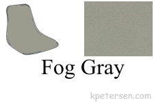 Fiberglass Shell Seat Fog Gray