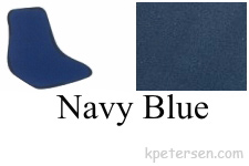 Fiberglass Shell Seat Navy Blue