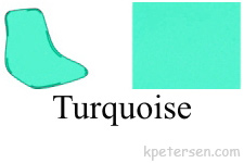 Fiberglass Shell Seat Turquoise