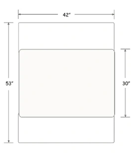 Cafeteria Seating Four Seat Unit with Flat Benches
