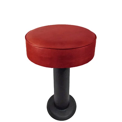 Round Seat Floor Mounted Counter Stools, Commercial Bolt Down Bar Stools