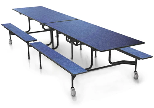 Fold And Rollaway Bench Seat Cafeteria Seating