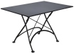 French Bistro 32 X 48 Inch Rectangular Steel Outdoor Folding Table