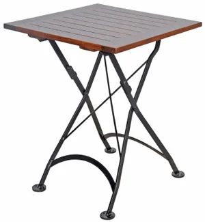 19th Century Reproduction French Bistro Small Square Folding Table