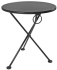 French Bistro Round Steel Outdoor Tripod Folding Table