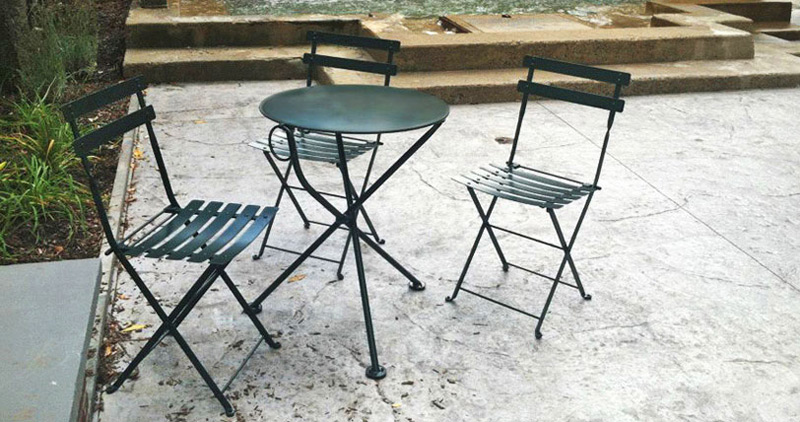 Economy Steel Folding Reproduction French Garden Chairs