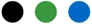 Black, Green Blue Standard Colors