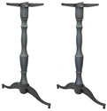 Queen Anne - Georgian Cast Iron Bar Table End Base 26