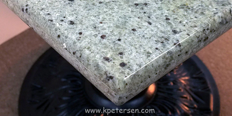 Granite Restaurant Table Corner Detail Kashmir