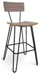 Hairpin Leg Steel Barstool